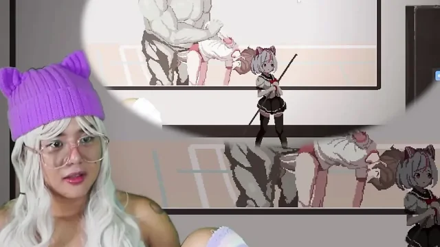 Cute Gamer Girl is Shocked Playing Syahata