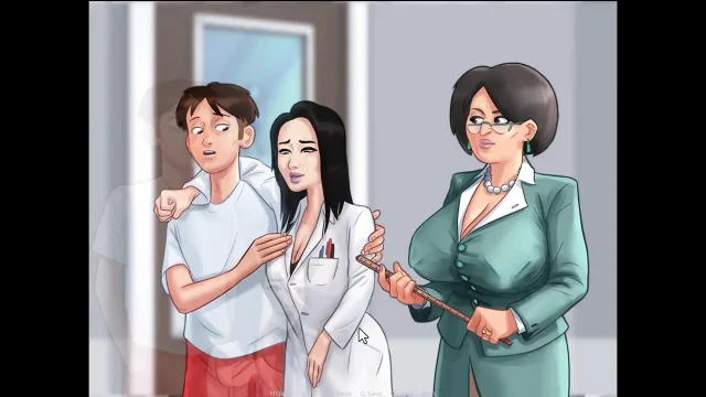 Summertime saga - I switched the vibrator on which she have on