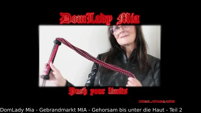 DomLadyMia-SlaveOfM Branded-MIA- Obedience to the Skin Teil2mp4