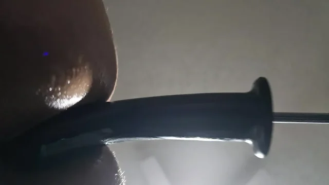 Fucking machine giving it fast and hard upclose