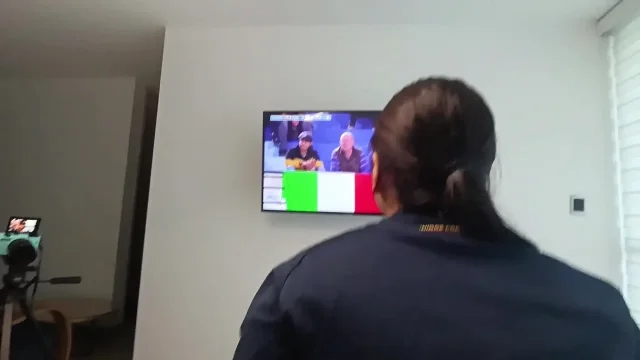 Latina amateur couple real homemade – colombian girlfriend watching soccer POV
