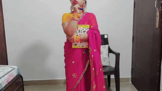 Indian teacher fucked hard with two big cocks in her pussy
