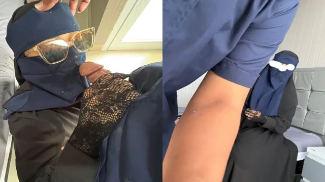 Veiled Girl Afraid Of Getting Pregnant Finally Crot Mouth