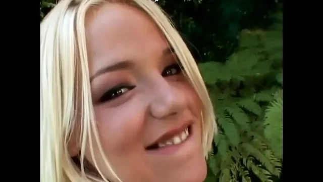The wonderful boobs of a hot sexy blonde girl