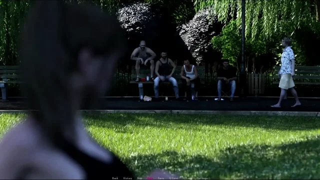 Day 12 Sophia and Patricia Went to the Park and Teased the Men
