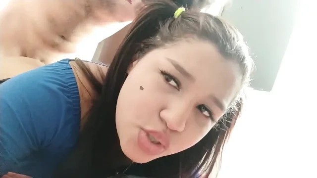18 year old brunette big saggy tits from New York United States fucking her
