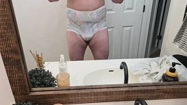 Double Panty and Sanitary Belt Tease