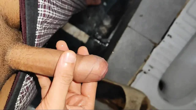 My friend&'s saw me shaking my big cock after which I sucked the milk of my