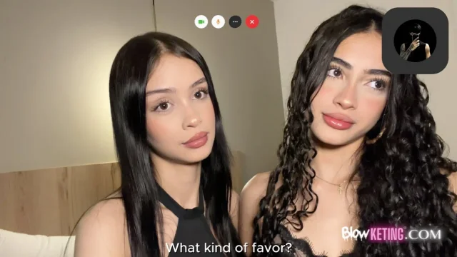THE VIDEO CALL ENDS IN THREESOME DEEP DOUBLE FUCK DELICIOUS CUMSHOT