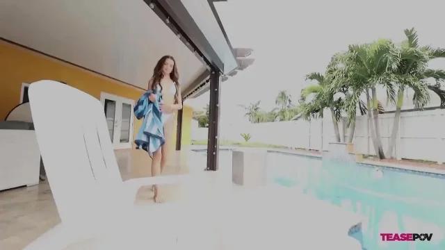 Poolside POV Tease Play