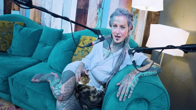 I talk about E - Empathy - ASMR podcast SFW talking goth skinny girl dreadlocks