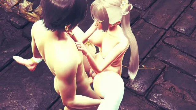 3D Hentai Rule34 Featuring Hot Blue-Haired Princess – Intense Standing Hardcore