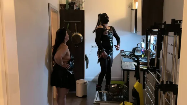 Fetish Lofts Clean-up Session with TV Slave Part 2-3