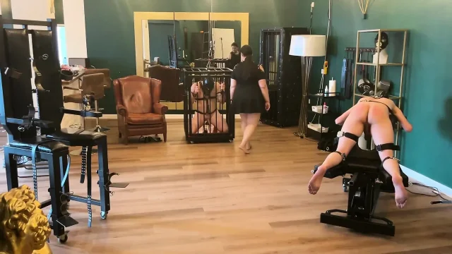 Fetish Lofts with My 2 Slaves Punishment Area Slave Treatment Cage and Special Lounger Part 2 2
