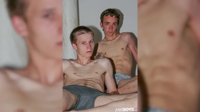 Two cute skinny boys doing striptease pic compilation