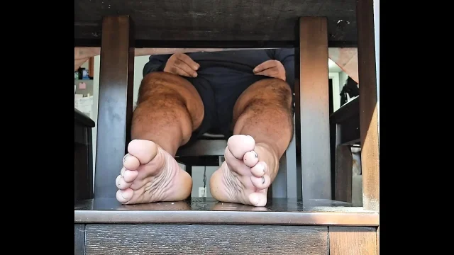 Candid view of my soles while sitting