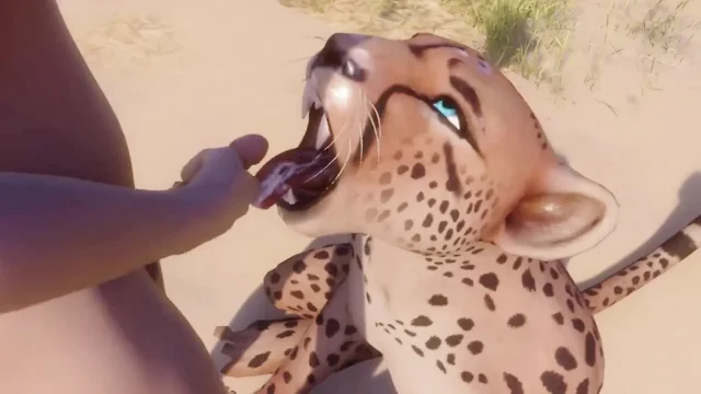 Furry Girl Mates With a Man Furry monster