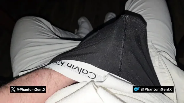 German Daddy rubs his hard bulge after work - PhantomGentX