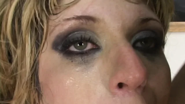 Nasty College Girl Punished by Two Cocks