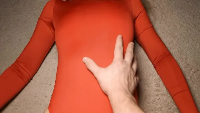 POV rubbing and fucking girl pussy with big cumshot at the end