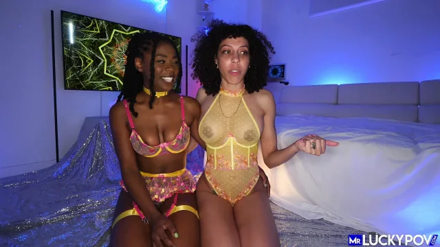 Two Cock Hungry Hot Horny Sluts Ready For Intense Threesome