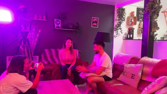 Hot Threesome with Lea Pam Elisa Calvi and Her Big Naturals Boobs and Gael Braga