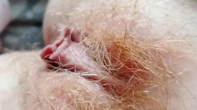 My red pussy in close-up