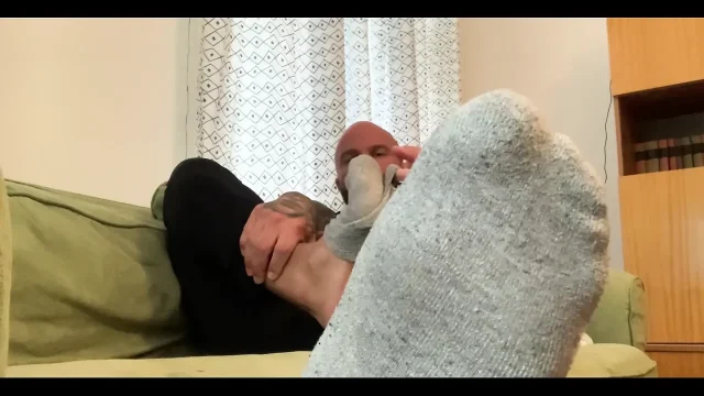 Your Stepdad Tricks You Into Sniffing His Stinky Socks and Feet After Gym