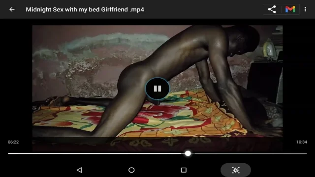 Midnight sex with my bed girlfriend
