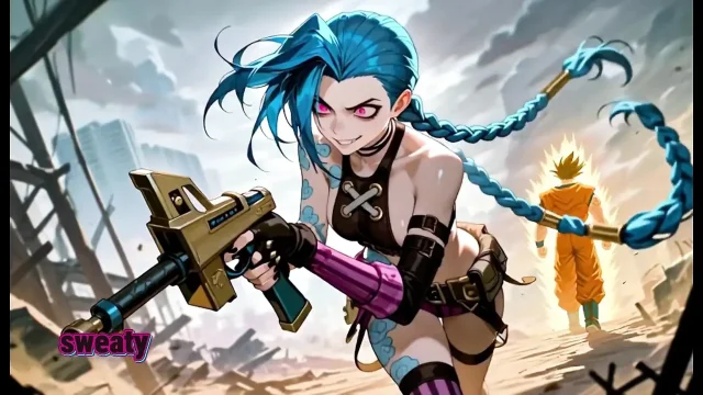 Busty Jinx Fucks Goku Ai Parody