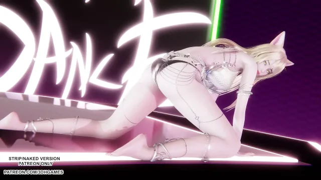 MMD Ahri Hot Erotic Dance League of Legends Hentai Uncensored 4K 60FPS