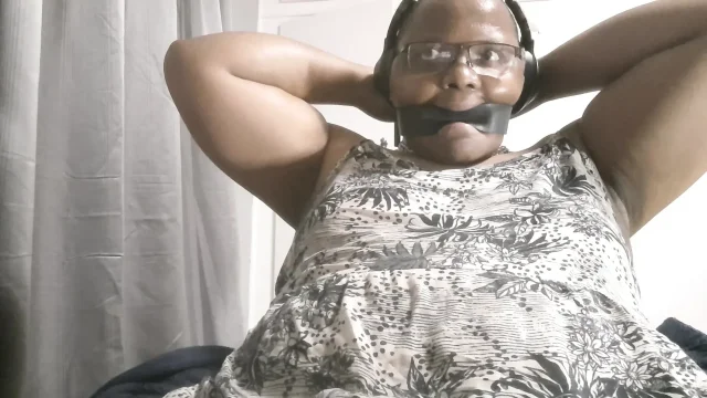 Black Tgirl Watching Porn and Masturbating Part 1