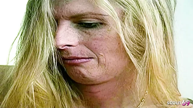 Blonde Shemale Gives Guys a Blowjob on First Date