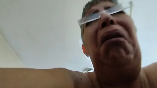 No cuts or editing mature real couple close-up of my wife masturbating