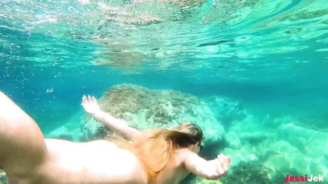 Amazing Underwater Sex with Big Ass Naked Adventures Wild Anal on Beach Jessijek