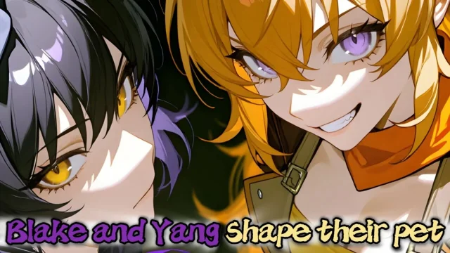 Blake and Yang from RWBY decided to shape a perfect kitten Femdom JOI