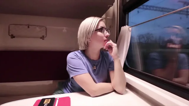 Met a Hot Bitch on the Train and Fucked Her Hard with a Big Cock