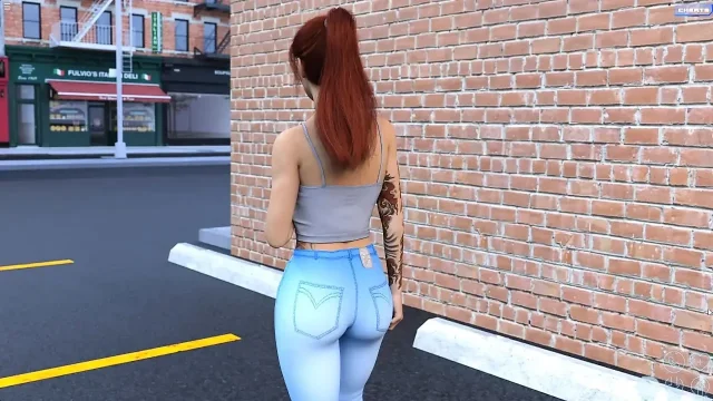 Jake Having Fun With Veronica In Public Place