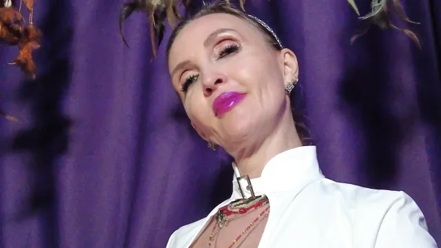 Femdom Mistress Eva Latex Pvc White Dress Solo CBT Toys Heels Fetish BDSM Big Ass MILF Hot