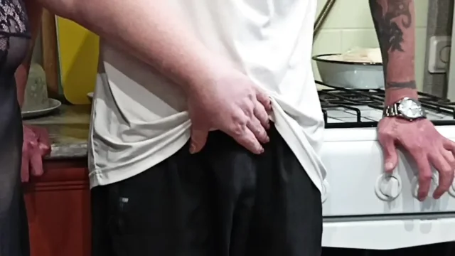 The neighbor has a portion of delicious cum for breakfast