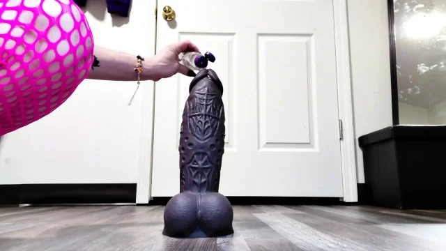 Slutty Mommys Wildolo Dildo Destruction Pink Fishnets Greedy Milf Hole Stretched