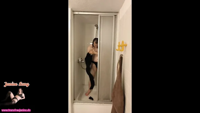 Showers in Leather Outfit