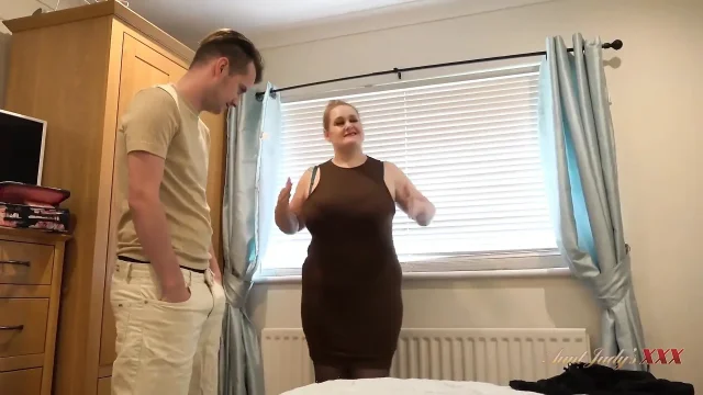 AuntJudysXXX - 45yo Busty BBW MILF Landlady Becky Seduces Her Shy Tenant