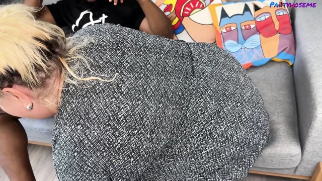 BBW MILF Seduces Black Man Into Fucking Her