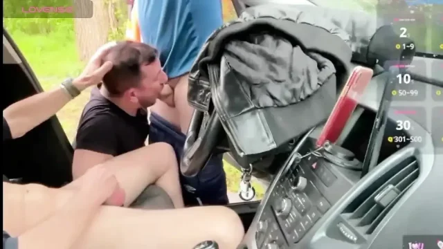 Hot Fun in My Car at a Cruising Spot and a Voyeur Watching Us