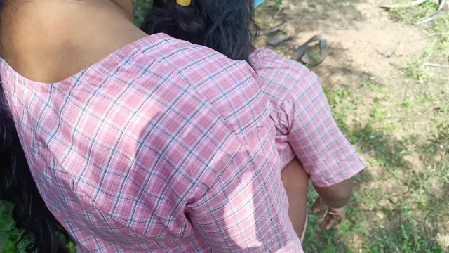 Forest side school girl lesbian fucking