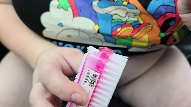 Toying My Hairy Cunt in the Car While Parked in Public