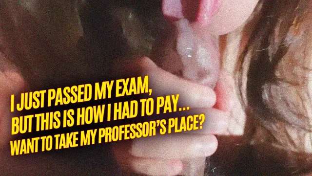 Bokep Indonesia Naughty college student passes exam but pays with professor's