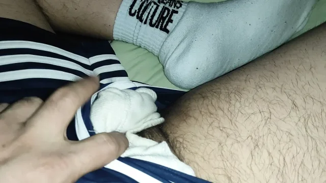 Sock Are Wet and Smelly Dj-bro Like to Piss on It and Playing Infront of the Mirror