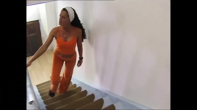 Brunette Horny MILF with a Hairy Pussy Sucked a Big Hard Cock Before He Fucked Her